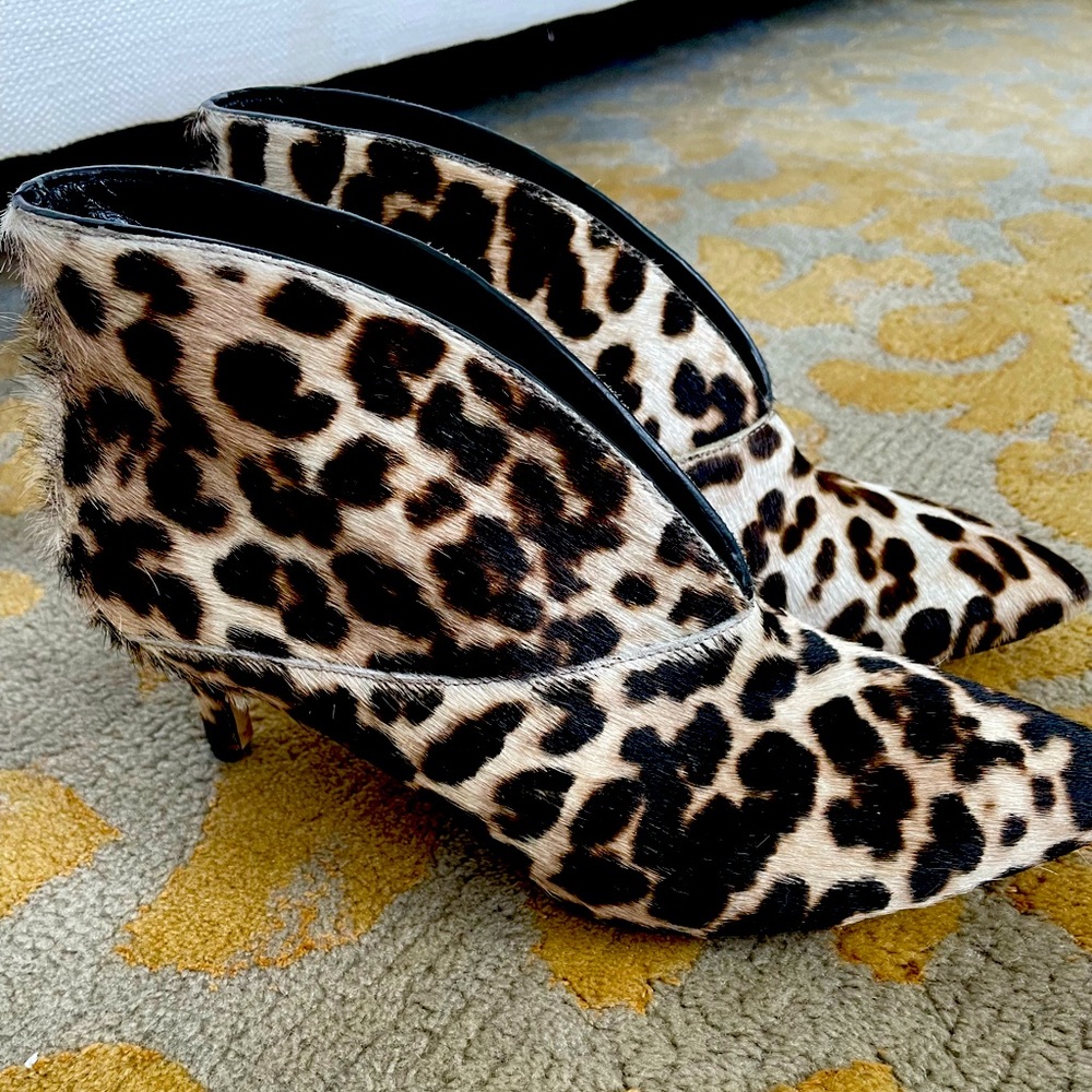 Boden calf hair booties